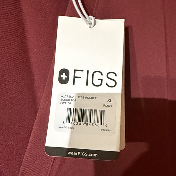 FIGS Women’s scrub top. XL NWT. Dusty Rose color. - Picture 2 of 3
